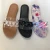 Import cheap Latest colorful hot ladies flat buckle chain slides slippers womens fashion clear beach sandals slippers from China