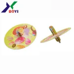 cheap plastic spinning top, PP puzzle 3D spinning top card