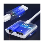 Cheap Price 2 In 1 Audio Adapter 3.5mm Headphone With Fast Charging Earphone Converter