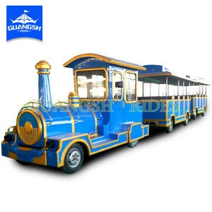 Cheap price outdoor amusement attraction 2 carriages 40 seats electric train for sightseeing