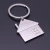 Import Cheap souvenir alloy house shape custom metal keychain with logo printed from China