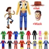 Children Halloween Christmas  Ninja Clothing Set Toy Story Woody Cosplay Jumpsuit Boy Girl Party Anime Costume Ropers Dress up