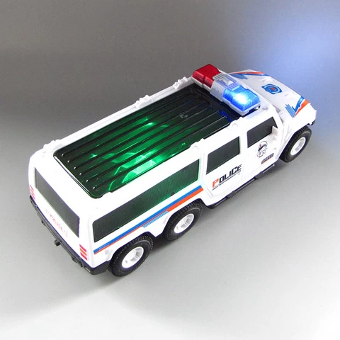 Childrens Electric Rotary Universal Police Car Toy With Colorful Lights And Music