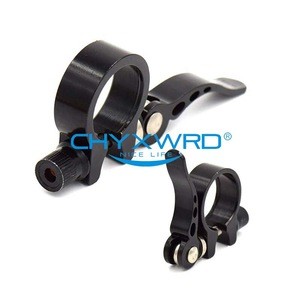 China 30.8 35 36mm parts anodized seat post clamp used mountain bike parts carbon steel quick release bicycle seatpost clamp