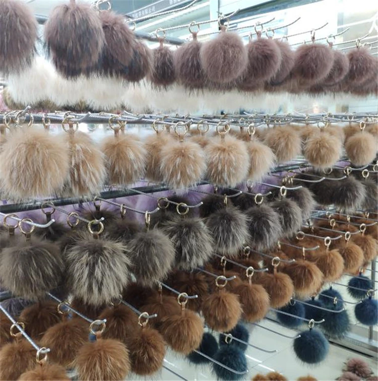 China Factory Natural Jewelry Accessories Real Fox Fur Pompom