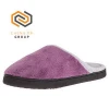 China Made Purple Comfort Female Warm Clog Slipper