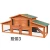 Import China manufacturer custom 2 story double large outdoor garden wooden pet bunny rabbit house cage hutch from China