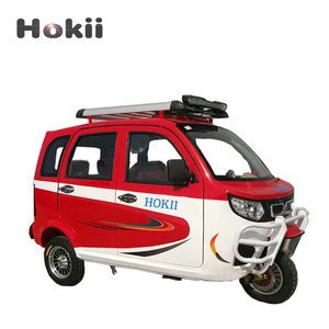 China Manufacturer New Design Three Wheel Fully Closed Commercial Passenger Gasoline Tricycles for Passengers
