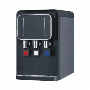China new design home style mini hot and cold countertop desktop compressor water dispenser machine bottled top loading