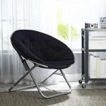 China Supplier Living Room Furniture Single Lazy Sofa Chair Faux Fur Saucer Chair