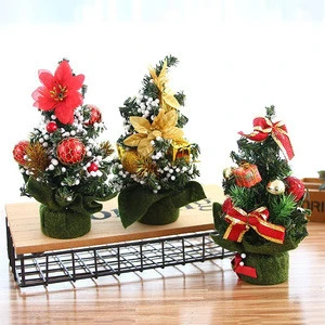 Christmas Decoration 20cm Different Styles Christmas Tree Table Ornament Small Tree Mini Christmas Tree