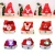 Import Christmas Santa LED Lighting Hats New Year Decoration Noel Felt Santa Hat with Light from China