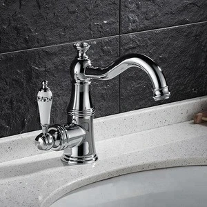 Chrome Basin Faucet Swivel Lavatory Crane Euro Washroom Faucet Hot&Cold Water Mixer Tap Bathroom Accessories Water Taps