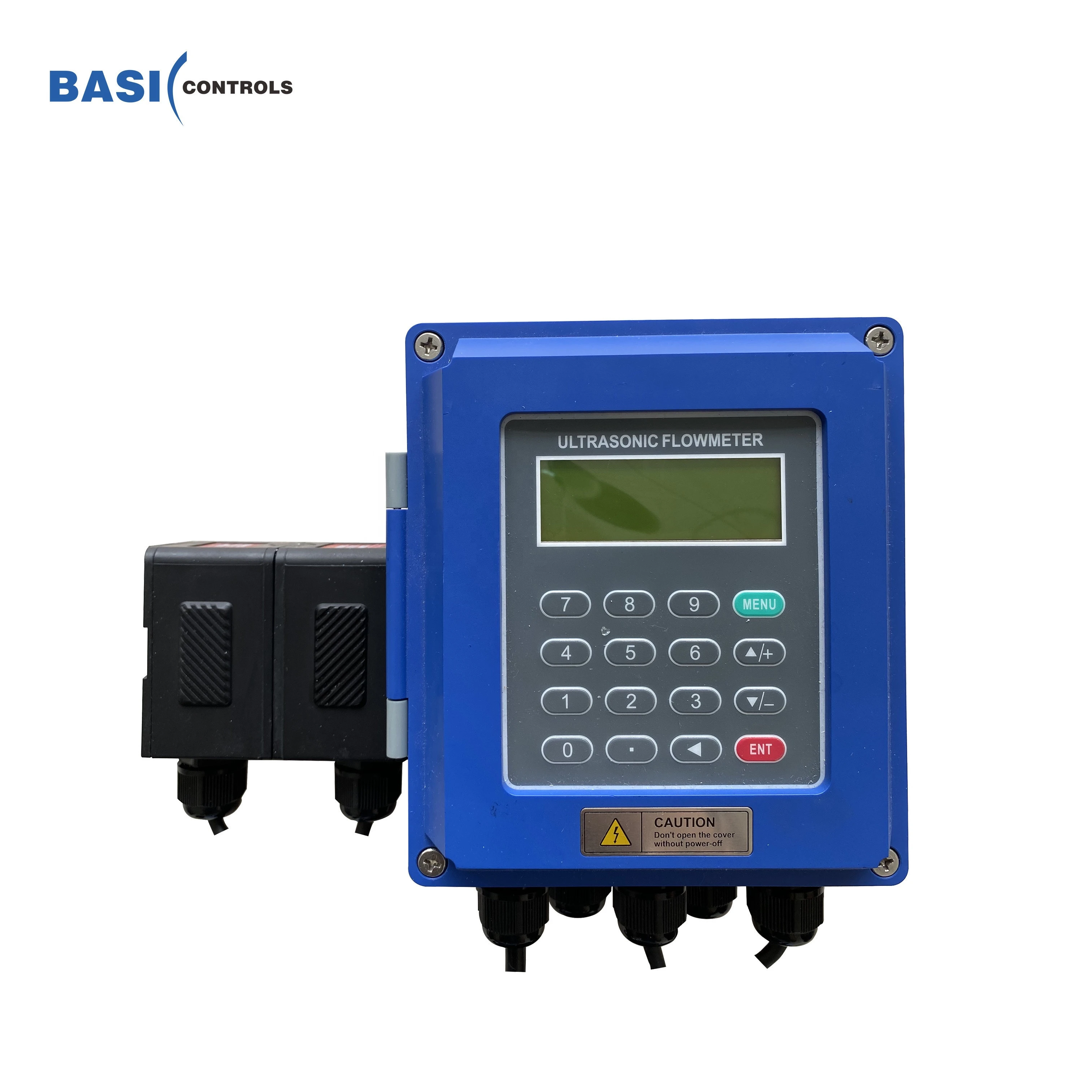 Clamp on type ultrasonic flow meter for carbon steel / stainless steel / pvc pipe