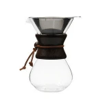 Classic hot glass drip coffee maker