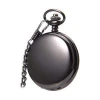 Classic Smooth Vintage men quartz chain pocket watch with chain