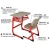 Import Classroom furniture single chair with writing table standard school desk tables and chairs furniture from China