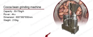 Cocoa Paste Grinding Machine Hydraulic Cocoa Oil Making Machine Cocoa Beans Processing Machine