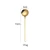 Import Coffee Dessert Custom Set Small Korean Long Handle Gift Metal Silver Brass Stainless Steel Gold Tea Spoon from China