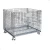 Import Collapsible Lockable Metal Wire Mesh Pallet Cage container With Caster with wheel from China