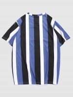 Colorblock Stripe Short Sleeve mens tee-shirt