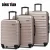 Import Colorful 3 Pieces Set Travelling Bag Lightweight Trolley Suitcase ABS Trolley Luggage Set from China