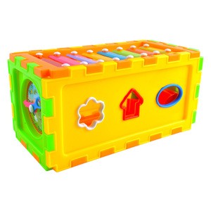Colorful building blocks musical toy xylophone instruments