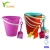 Import Colorful useful sand toys plastic beach bucket set with shovel from China