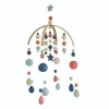 Colorful Wool Ball Baby Crib Mobile Felt Baby Mobile for Babies Bed Room Decor