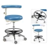 Comfortable Hospital Hot Sale Stainless Steel Doctor Chair with Wheel