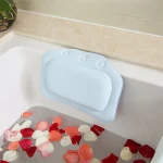 Comfortable SPA Bath Pillow Headrest Suction Cup Bathtub Soft Pillows PVC Foam sponge Pillow