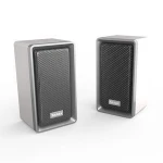 Compact TWS Mini Wooden stand Super bass speaker mp3 player with household speaker