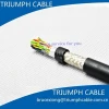 computer instrumental control cable pvc spiral shield electrical cable