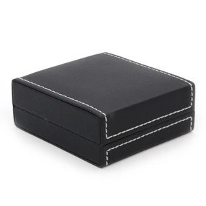 Contracted style Noble black leather jewelry display set packaging box