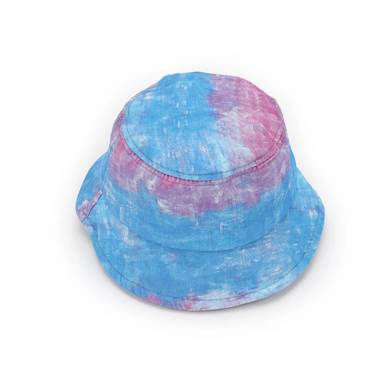 Cool bucket hat tie dyed outdoor protective hat dome fisherman hat