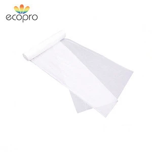 Corn starch based V-folding clear biodegradable packaging bag on roll