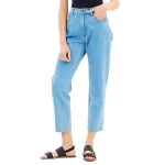 Cotton Light Blue Straight Women Denim Jeans