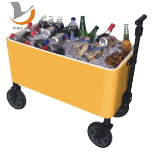 Cover Rolling Ice Cooler BBQ Wholesale Cooler Box For Golf Cart