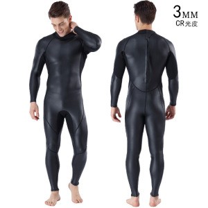 CR Wetsuit 3mm  men&#39;s Full Sleeve Smoothskin Neoprene for Open Water Swimming