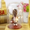 Creative Basketball Star Action FigureLED Night Special Personality Decoration Resin Action Figures With Glass Dome
