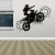 Import Creative Black Motorcycle Art Wall Stickers Sitting Room Decorative Wall Decal Sticker Removable Wallpaper Home Decor from China