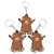 Import Creative Cartoon Highland Cow Key Chain Plastic Car Pendant for Decoration Perfect Birthday Gift Hanging Style from China