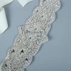 crystal beaded applique sash personalized wedding belt for bridal happy moment