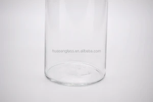 crystal high quality popular model transparent glass vase cylinder straight