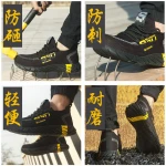 cungel Steel Toe safety shoes Men and Women Puncture Proof Work Construction Breathable Light weight Safety Shoes Sneakers