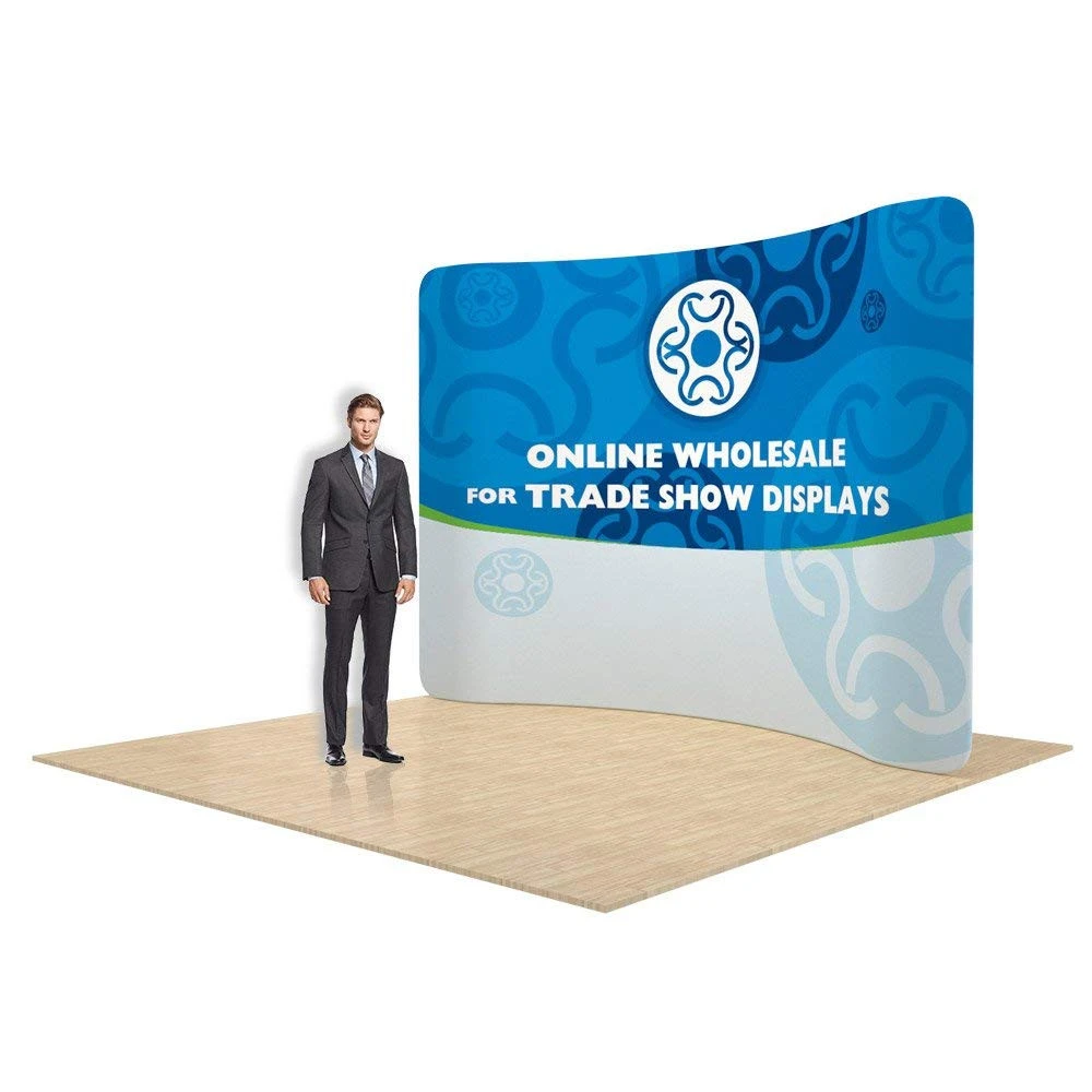 Curved top pop up stands Portable Backdrop Banner Trade Show Display