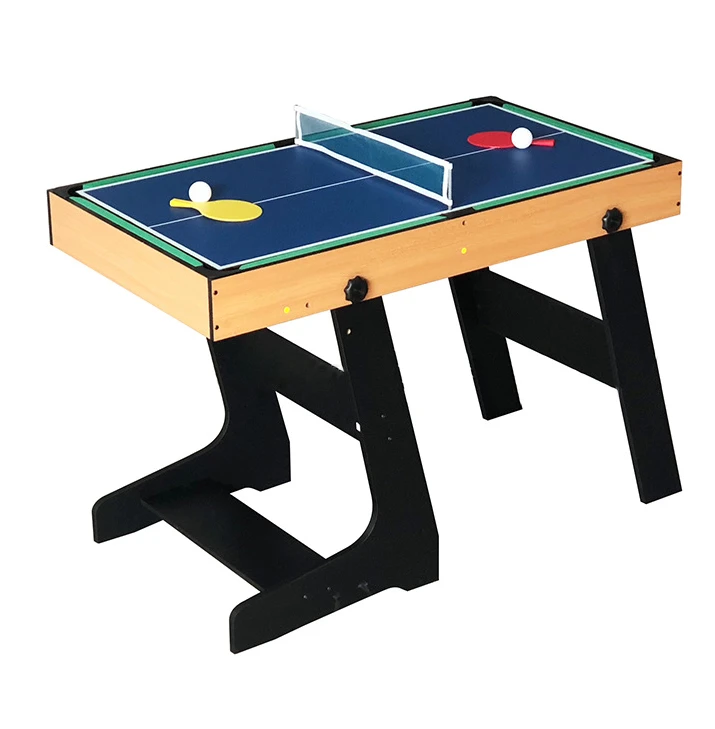 Custom 4 FT Multi 4 In 1 Baby Foot Folding  Air Hockey Soccer  Snooker Pool Billiard Table Tennis Table
