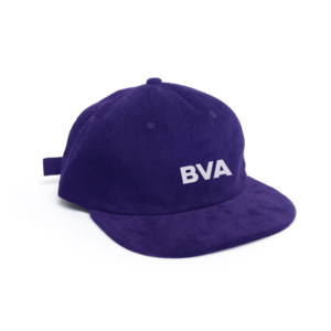 Custom Corduroy Hat Snapback 6 Panel Screen Print Embroidery Available One Size Fits All Purple