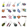 Custom Design Cute Cheap Promotional 2D Mini Keychain Soft PVC Rubber Silicone Keychain Customized Logo Keychain