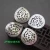 Import Custom engraved round fruit hollow laser cut filigree designs MOP mother of pearl shell from China